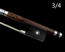 V88 High quality violin bow Size 3/4 violino Red sandal wood Bow Horse hair violin accessory bow accessories para violino