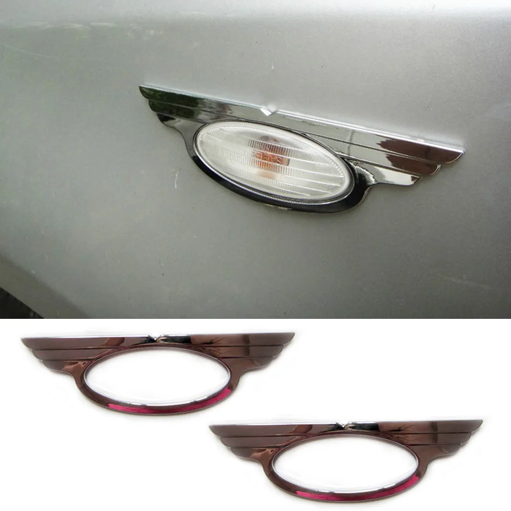

For Nissan Juke 2010-2018 ABS Chrome Side Turn Signal Light Trim Cover Molding Garnish Decoration 2011 2012 2013 2014 2015 2016