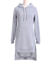 New 2017 Spring Autumn Long Sleeve Fashion Pocket Sweatshirts Women Pullover Dress Lady Hoodies Vestidos Casual Sportwear Cloth