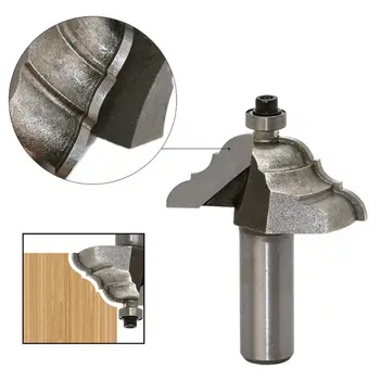 

Table Edge Router Bit French Baroque 1/2" Shank Line Knife Wood Cutter Tenon Cutter for Woodworking Engraving Tools