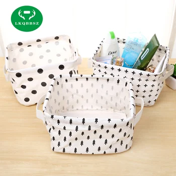 

Cotton Office Organizer Storage Box Desk Organizer Small Box Portable Change Earphone Cable Holder Storage Box for Toys