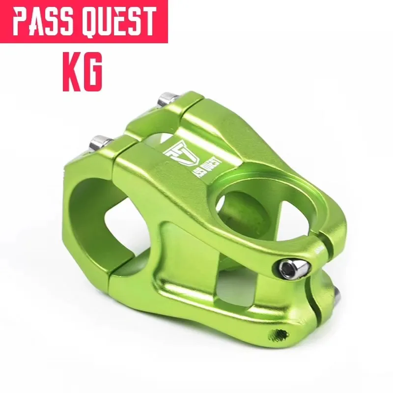 Зеленый Pass Quest вынос руля для горного велосипеда алюминиевый сплав 0 градусов L: 40 мм сверхлегкий MTB велосипед Стволовые аксессуары велосипедные стебли часть - Цвет: Зеленый