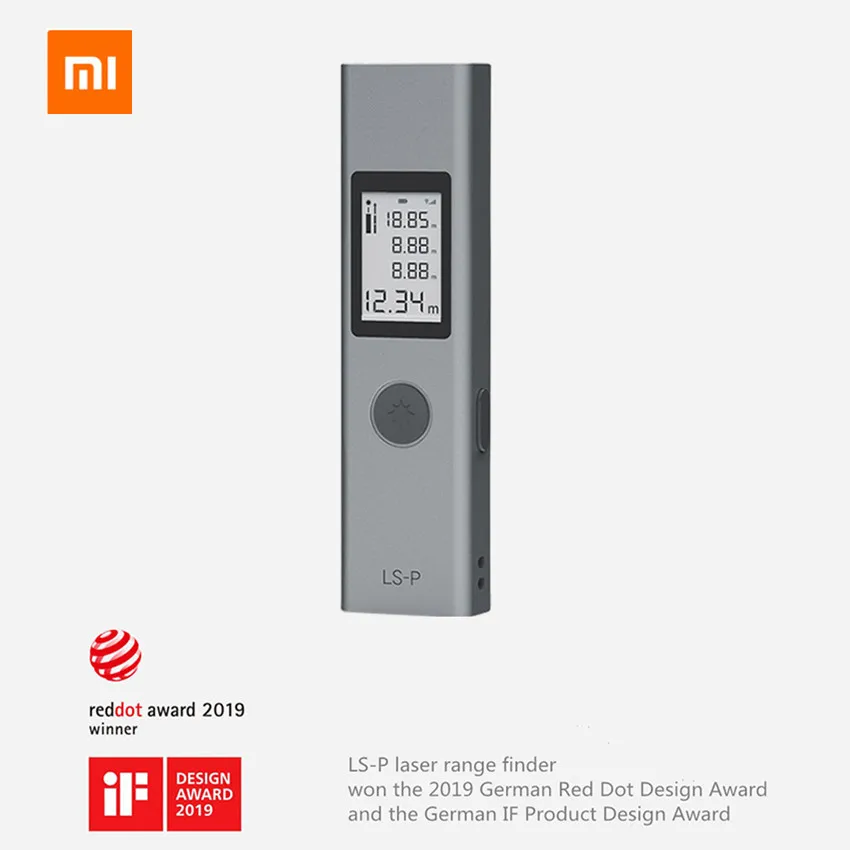 Xiaomi mijia DUKA LS-P перезаряжаемый интеллектуальный цифровой лазерный дальномер для охоты Гольф Лазерный дальномер 40 м