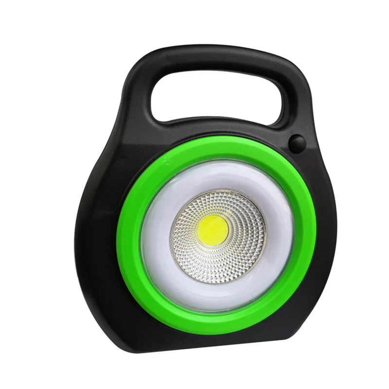 

Gylbab 6w led portable rechargeable work flood light ABS torch battery emergency round cob night walk lantern book vanity