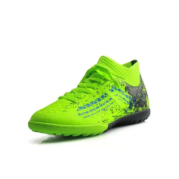 

2019 New Adults Men's Outdoor Original Cleats Soccer Shoes High Top TF/FG/HG/AG Football Boots Training Sports Sneakers Shoes