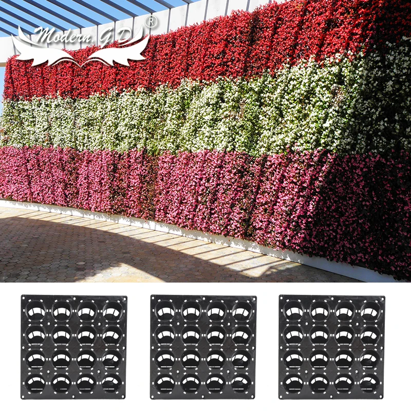 Good prices outdoor Vertical Green plastic planter Wall|Flower Pots