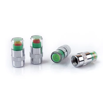 

Dewtreetali car tire Monitor pressure gauge,Cap Sensor Indicator 3 Color Eye Alert air pressure gauge 2.4 bar tire pressure
