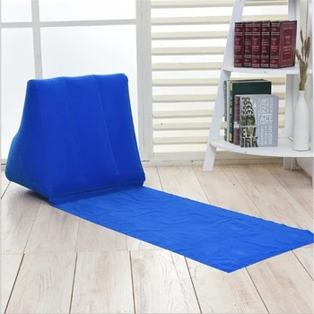 

Inflatable Beach Mat Festival Camping Leisure Lounger Back Air Pillow Cushion Chair Lounge Cushion Portable Relax Couch