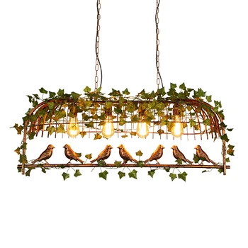 

Modern retro loft industrial Pendant Lights led lamps iron art bird Pendant lamps E27 bulb led lustre lighting Pendant lamp Z38