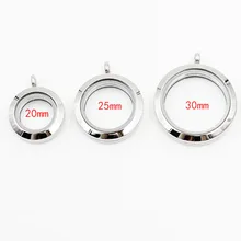 10 шт./лот медальон кулон оптом! 30 мм/25 мм/20 мм винт из нержавеющей стали подвешиваемый кулон Плавающие Подвески памятный стеклянный кулон