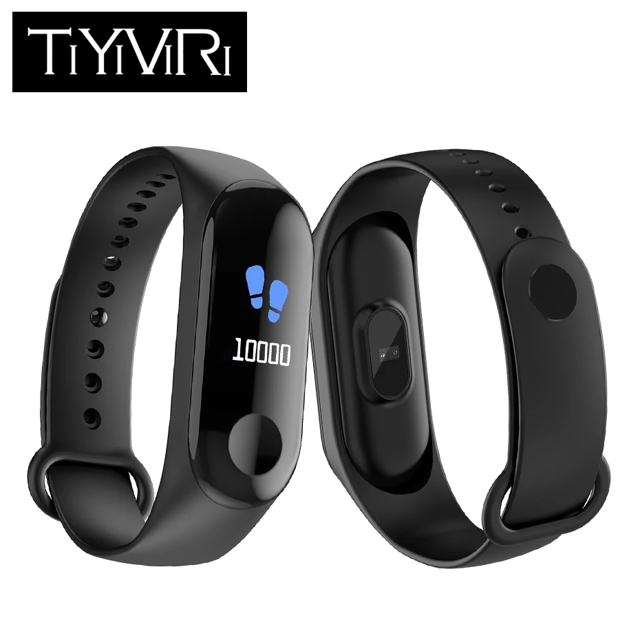 

TiYiViRi M3 Fitness Tracker Smart Bracelet Band Blood pressure heart rate monitor Wristband Depth Waterproof For Android IOS