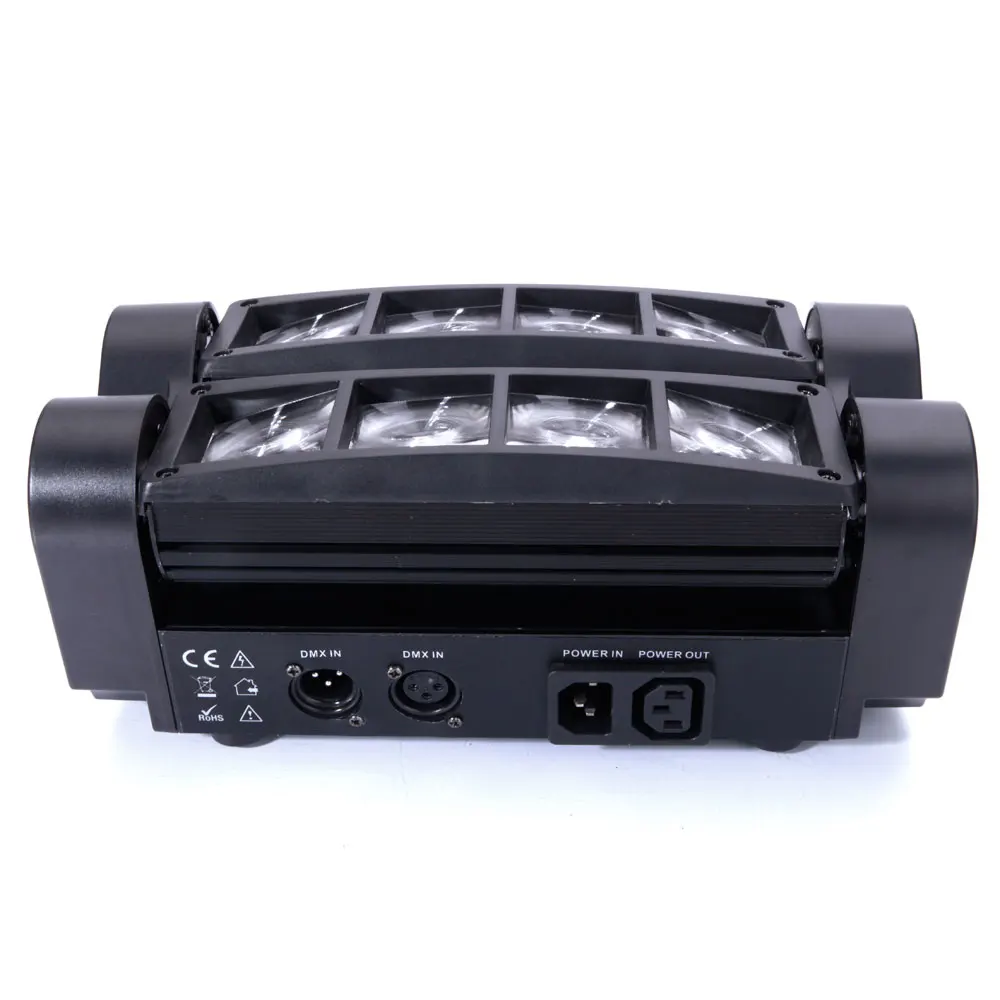 

60W 8*3W RGBW LED Auto / Master-Slave / Sound Active DMX512 Mini Spider Lamp DJ Bar Stage Party Ligh