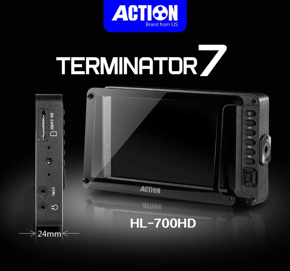 RUIGE Action HL-700HD 7 дюймов с подсветкой полевой монитор HD SDI HDMI 3G - Цена: 