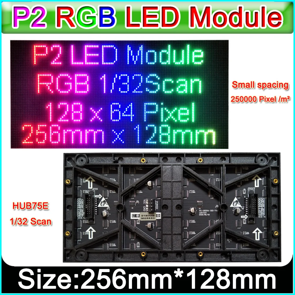 Small Pitch P2 Full Color Led Display Module, Smd P2 Rgb Panel,diy Indoor Hd Video Wall Led Module - Displays - AliExpress