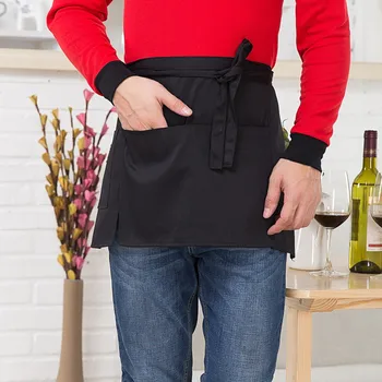 

Waist Short Apron Hotels Restaurant Cafe Waiters High Quality Aprons Kitchen Waitresses Uniforms Cooking Apron 19APR22