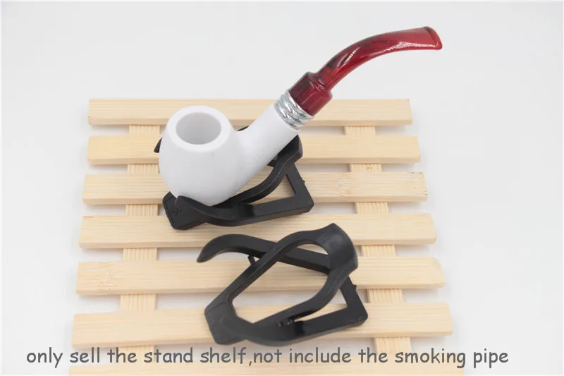 

20pcs/lot free shipping Foldable Plastic display Stand Holder shelf seat bracket For cigarette Smoking Pipe metal Tobacco Cigar