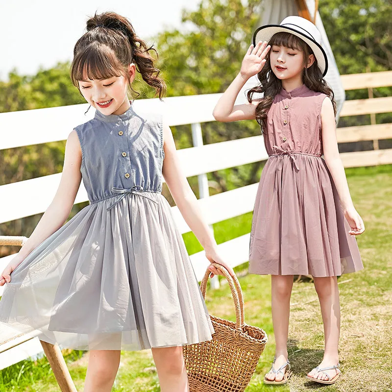 

Baby Girls Cute Dress 2019 Summer Baby Princess Dress Mesh Patchwork Kids Dresses for Girls Clothes Children,#5035