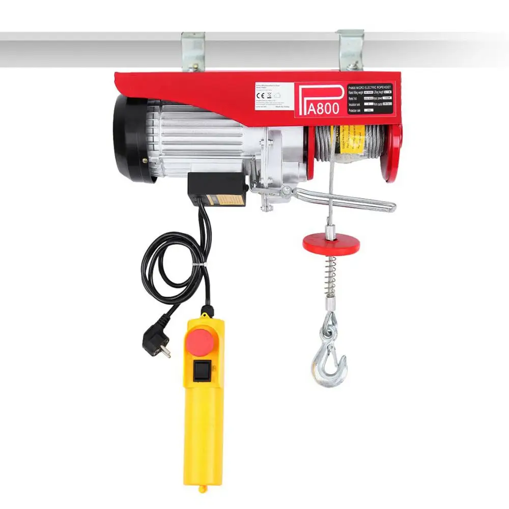  Scaffold Electric Workshop Garage Power Gantry Hoist Winch Lifting 400/800KG