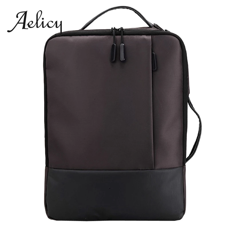 Aelicy, мужской кожаный рюкзак, вместительный, Деловой, рюкзак для ноутбука, мужской, для путешествий, ранец, Европа, для колледжа, студентов, школьная сумка