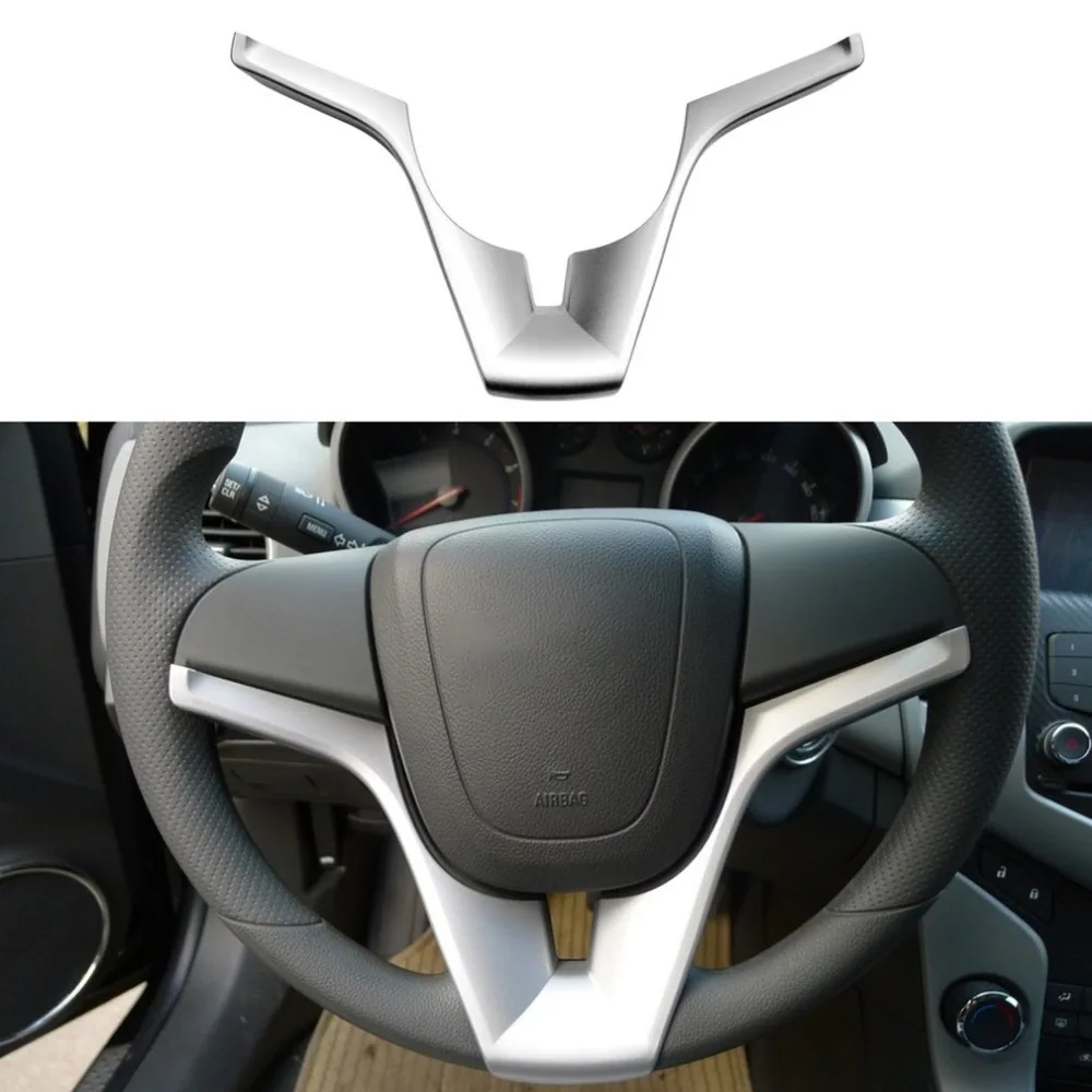 

2018 ABS Steering Wheel Panel Cover Trim Protector Cover Panel Decoration Auto Accessories For Chevy Chevrolet Cruze 2009-2015