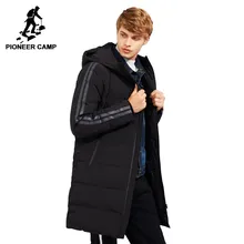 Пионерский лагерь, стиль, толстый зимний пуховик для мужчин, брендовая одежда с капюшоном, длинное теплое пальто на белом утином пуху, мужское качественное пальто AYR705109