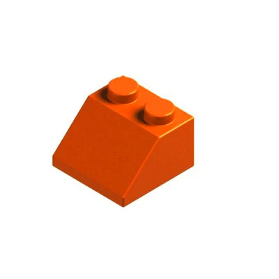 BEIMONGO строительные блоки черепица 2x2 склон кирпич 45 100 шт Интеллектуальные DIY детские игрушки могут быть compitabled - Цвет: Orange