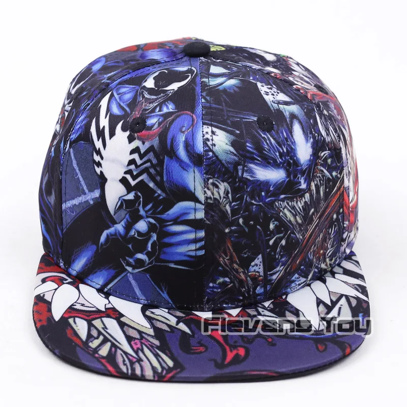 Marvel Comics Venom Кепка с принтом Snapback шапки для взрослых бейсбольная кепка Bboy шапка "хип-хоп"