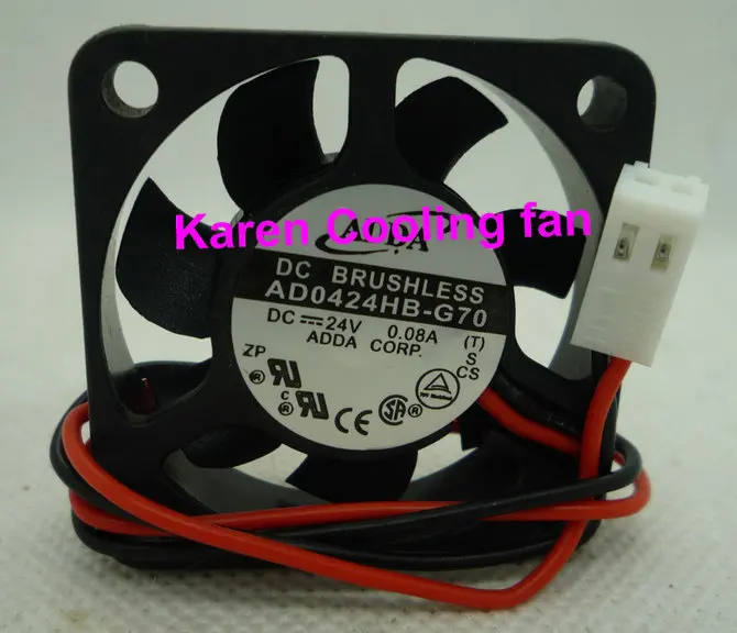 

4CM AD0424HB-G70 4010 24V 0.08A Cooling Fan 40*40*10MM