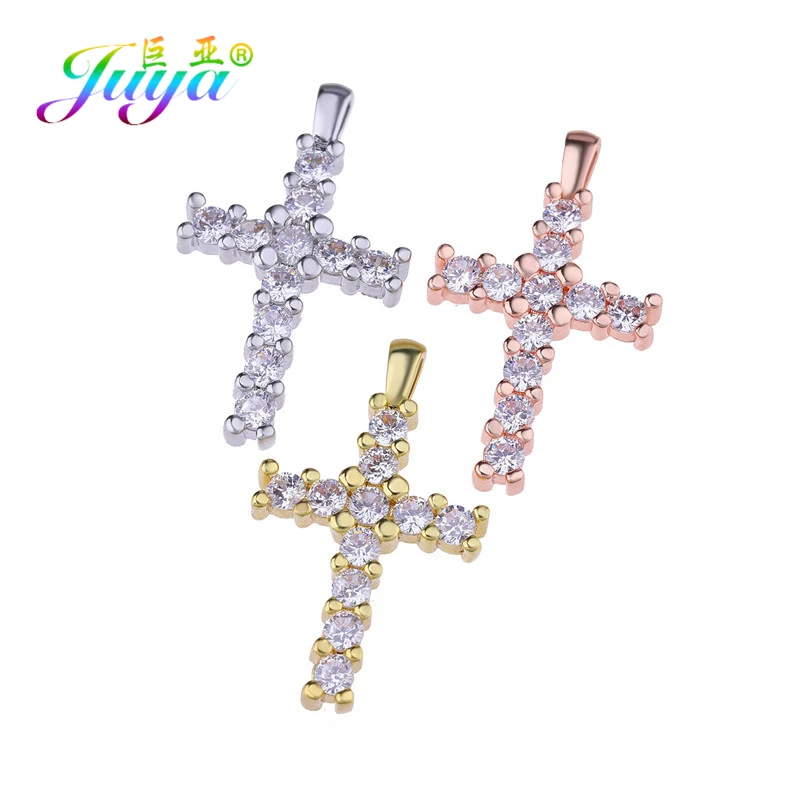 Juya DIY 종교 액세서리 용품, 수제 기독교 십자가, 여성, 기도 펜던트, ..