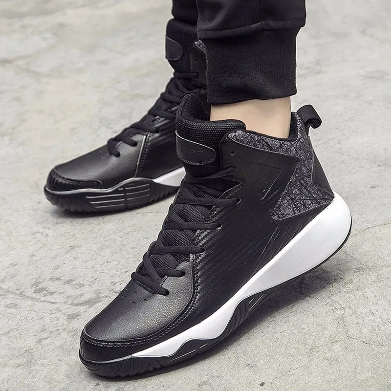 High Top Mens Shoes Casual Lace Up Breathable Trainers Spring Autumn Sport Black White Red Basket Shoes Outdoor Size 39-44 YD43 (16)