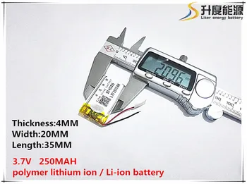 

Bluetooth 042035 402035 250mah MP3 MP4 MP5 small toys 3.7V lithium polymer battery