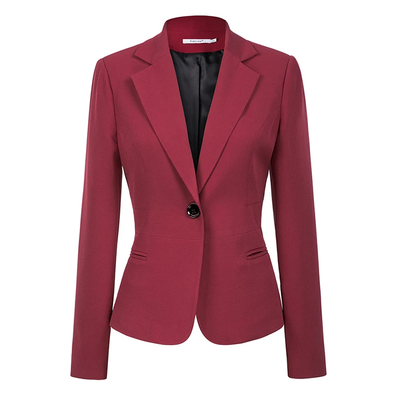 

2018 Women Blazer Slim Fit Jackets outwear Office Work Vintage Blazer Outfits Blazer Coats