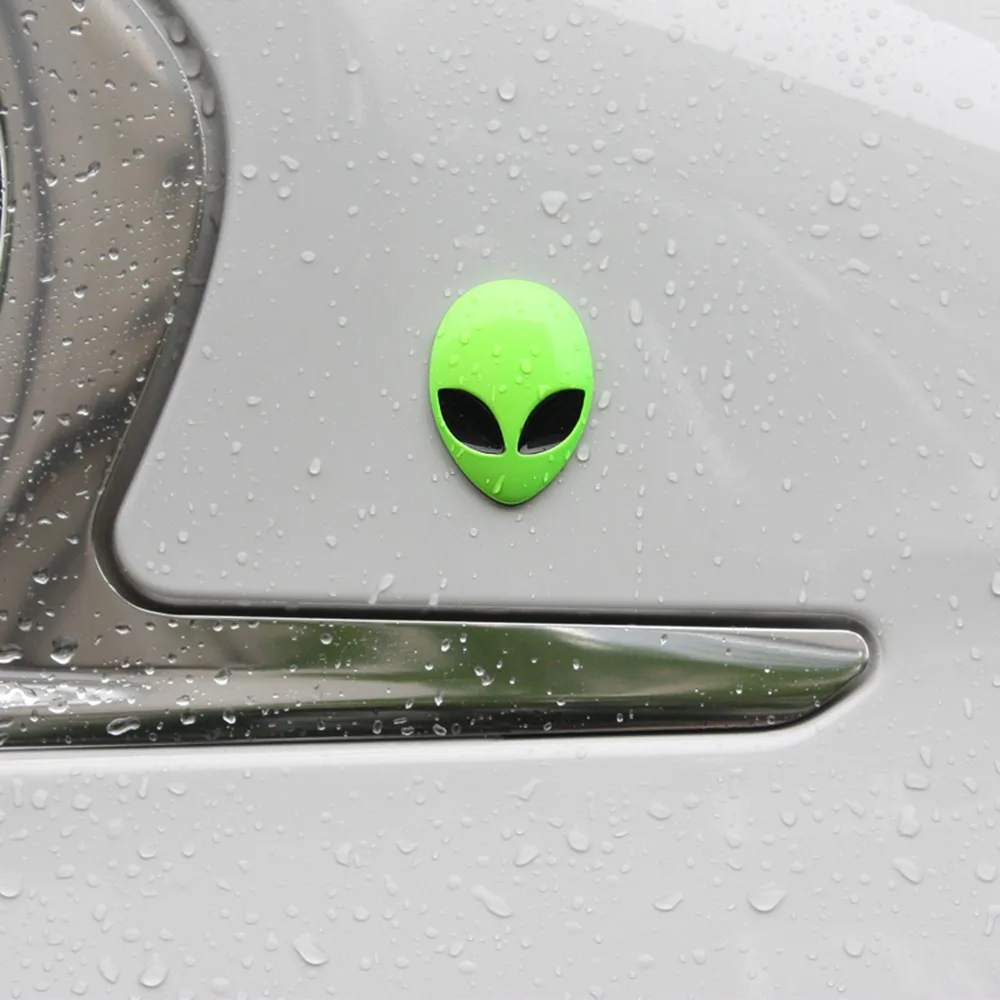 Стайлинг автомобиля стикер 3D металлический s Alien логотип цинковый сплав s|sticker