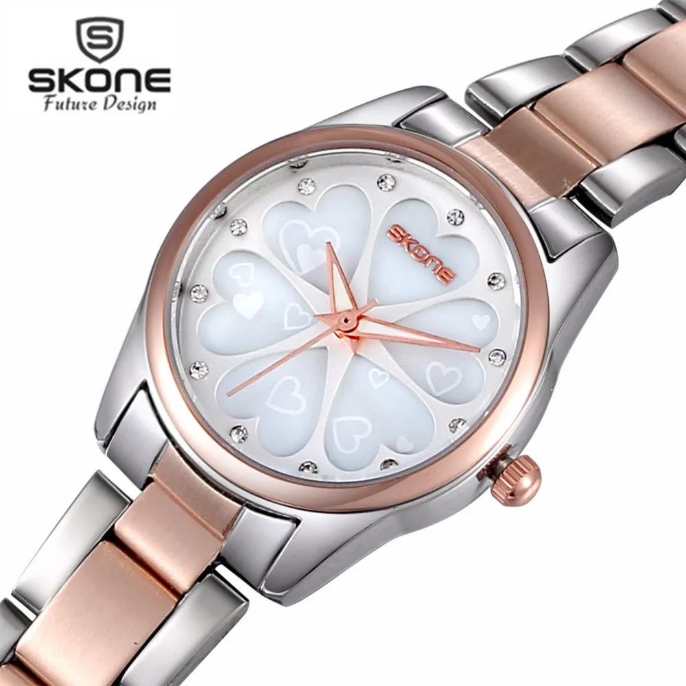 

SKONE Women Watches Women Top Famous Brand Luxury Casual Quartz Watch Female Ladies Watches Women Wristwatches Relogio Feminino