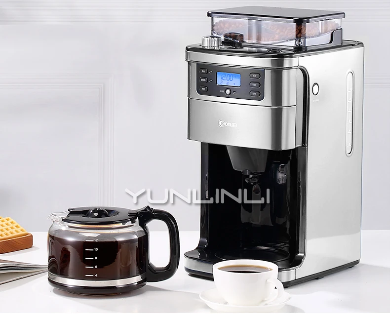 Fullautomatic American Coffee Machine 1.5l Coffee Grinder Freshly