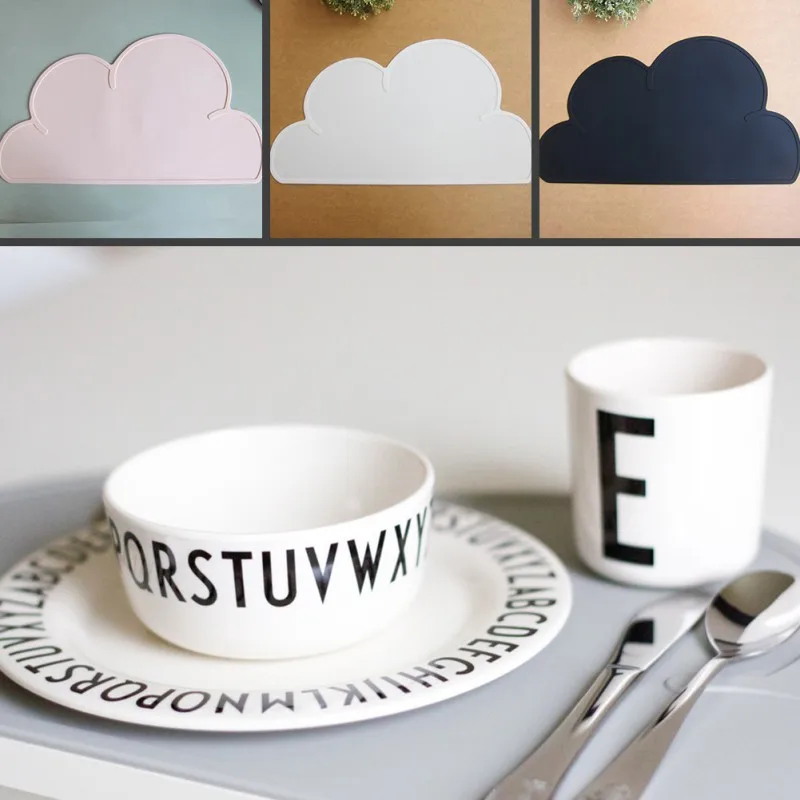 Placemat Pad Coasters Kitchen Table Mats Waterproof Bowl Mats Padding Mat Insulation Pad Cloud Placemats Hand-made Kitchen