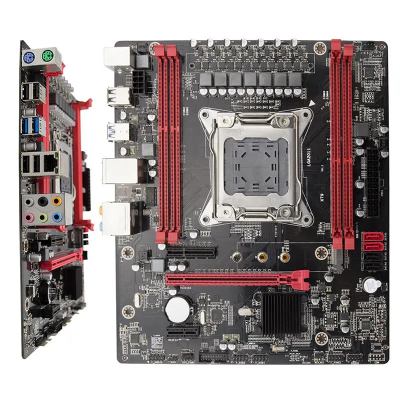 X79 материнская плата LGA2011 E5 2680 V2 USB3.0 Sata3 PCI-E Nvme M.2 SSD Ксеон процессор 64 грамм с 9 Порты