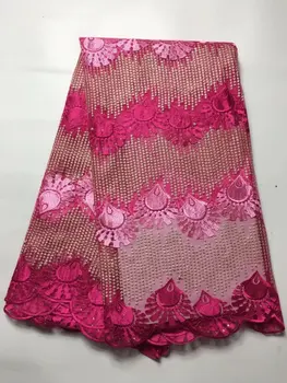

New Arrival African Lace Fabric High Quality African French Net Lace Fabric With Stone Nigerian Tulle Lace Fabric For Dresses j5