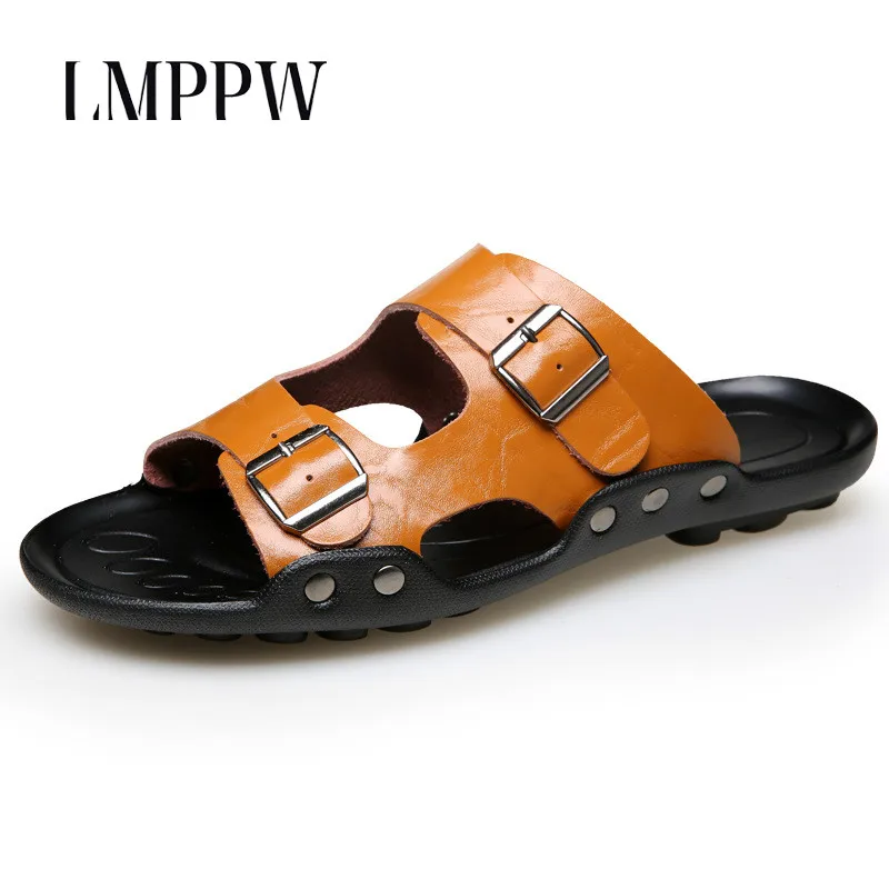 

Fashion Men's Slippers Summer Beach Slippers Big Size 38-48 Men Sandals Non-slip Comfortable Casual Men Shoes Mens Flip Flops
