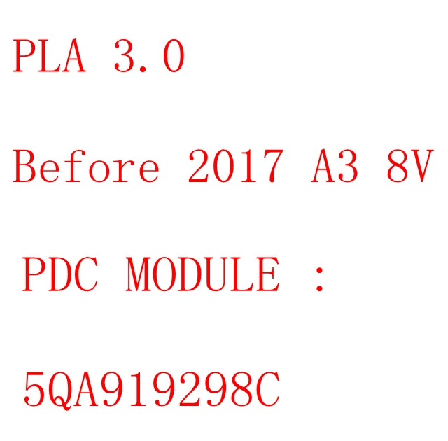 8 K до 12 K Авто Набор для парковки PDC PLA 2,0 3,0 OPS для AUDI A3 8 V - Название цвета: 3