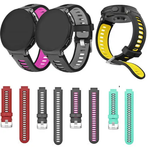 

Watch Band Replacement 22mm New Two-tone Black With Yellow Silicone Unisex