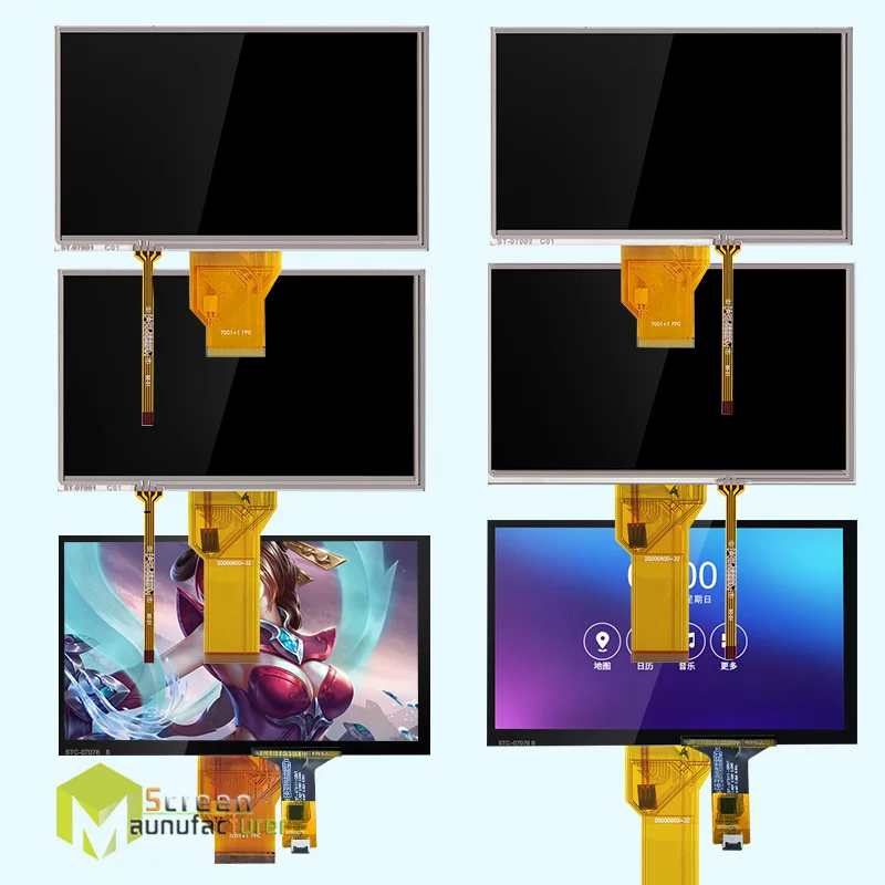 

7 inch Panel Panel digitizer digitizer 50PIN AT070TN92 93 94 raspberry pi gps display LCD USB Resistive Capacitive touch screen