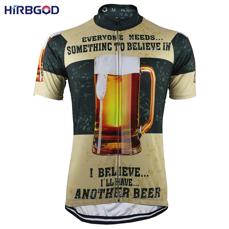 HIRBGOD 3 вида стилей пива для мужчин горный велосипед Джерси Лето короткий рукав дышащая Спортивная Одежда MTB Dh велосипед одежда Ropa Ciclismo, NR165 - Цвет: NR165