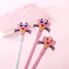 1 шт каваи ручка мультфильм Розовая пантера пластиковая гелевая ручка 0,5 мм Милая школьная подпись в офисе нейтральные ручки Escolar канцелярские принадлежности