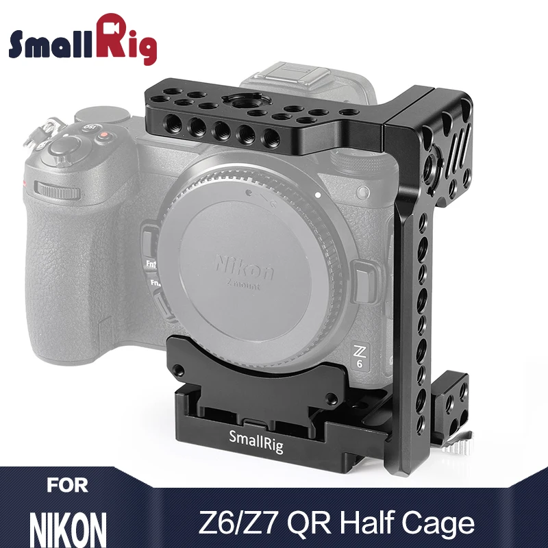 

SmallRig Z7 Camera Cage Quick Release Half Cage for Nikon Z6 Camera & Nikon Z7 Camera With Manfrotto quick release Plate 2262