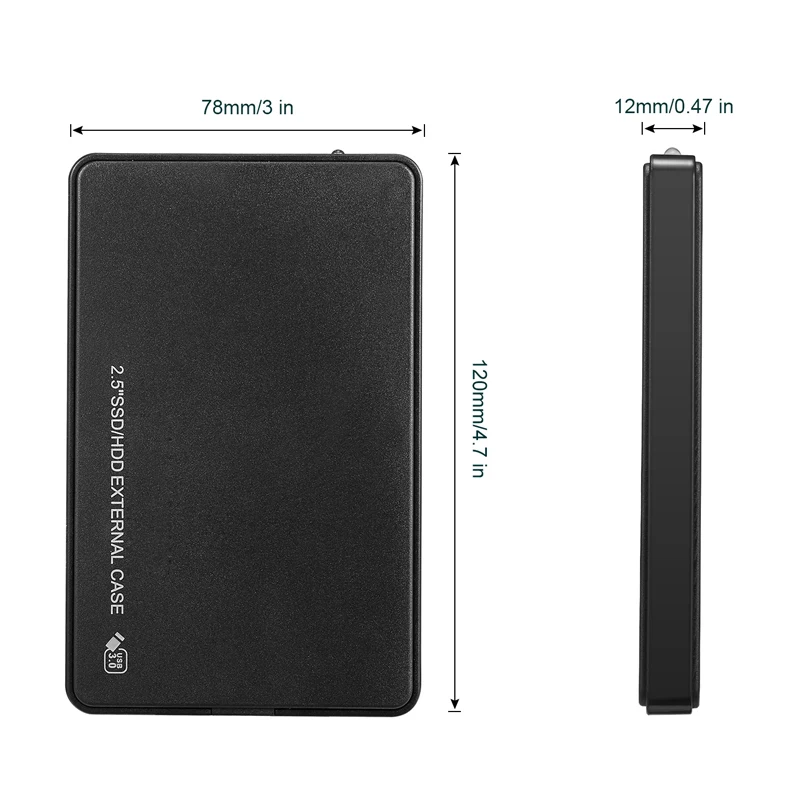 Портативный 2 5 дюймовый внешний жесткий диск USB HDD для настольного ноутбука