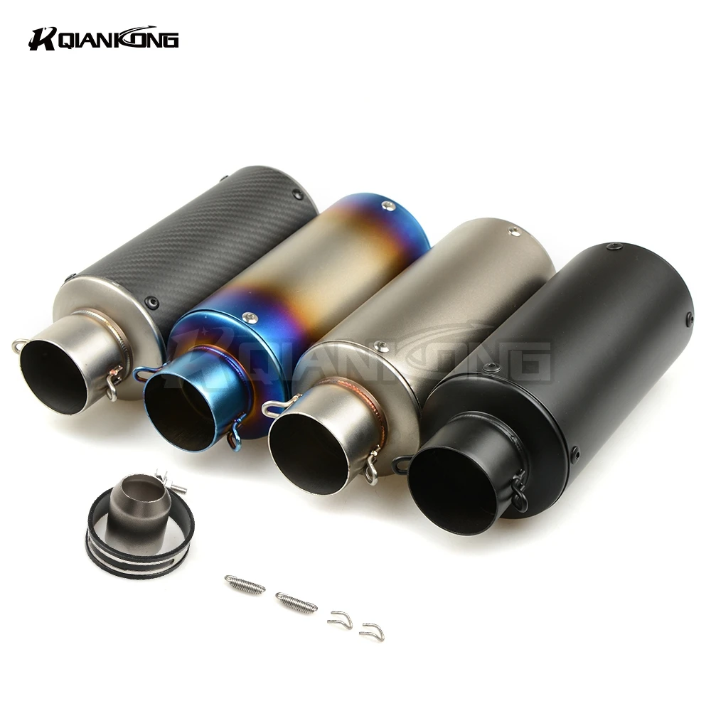 R QIANKONG Laser Marking Motorcycle Exhaust Muffler For Honda CB 599 919 400 CB600 HORNET CBR