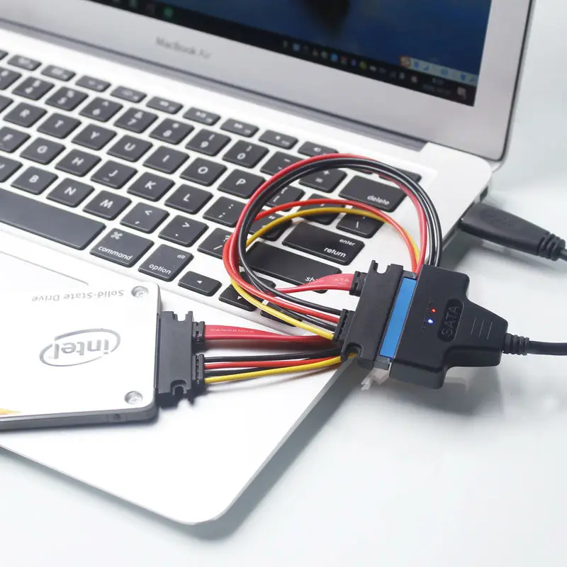 Расширитель питания SATA 22Pin штекер гнездо 7 + 15 Pin серия ATA комбинированный