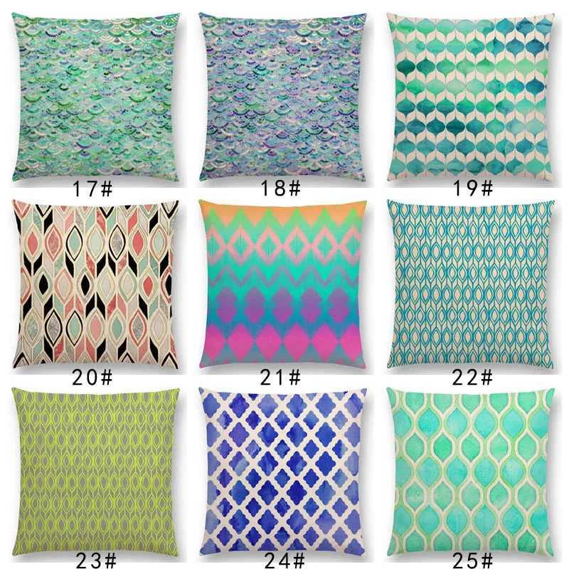 Новый Синий кружевной марокканский цветной геометрический узор этнический