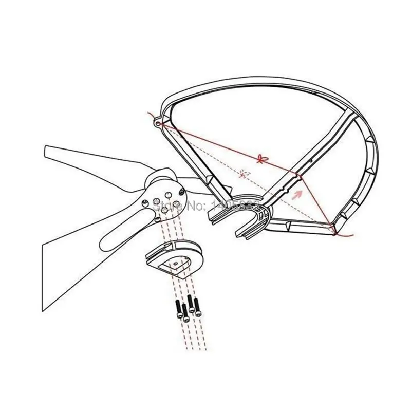 DJI Phantom 3 2 1 On/off Prop Propeller Guards Protector Cover Bumpers Ultimate Quick Release